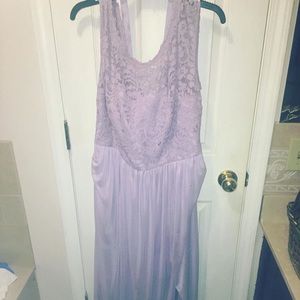 Lavender Lace Bridesmaid Dress! It has a slit!